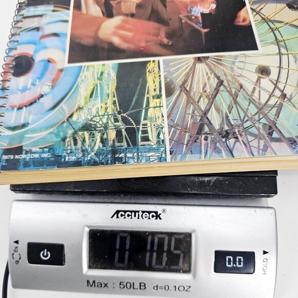 Vintage 1970's Rock & Rollin’ Spiral Ferris Wheel Theme Notebook By Norcom - Picture 11 of 12
